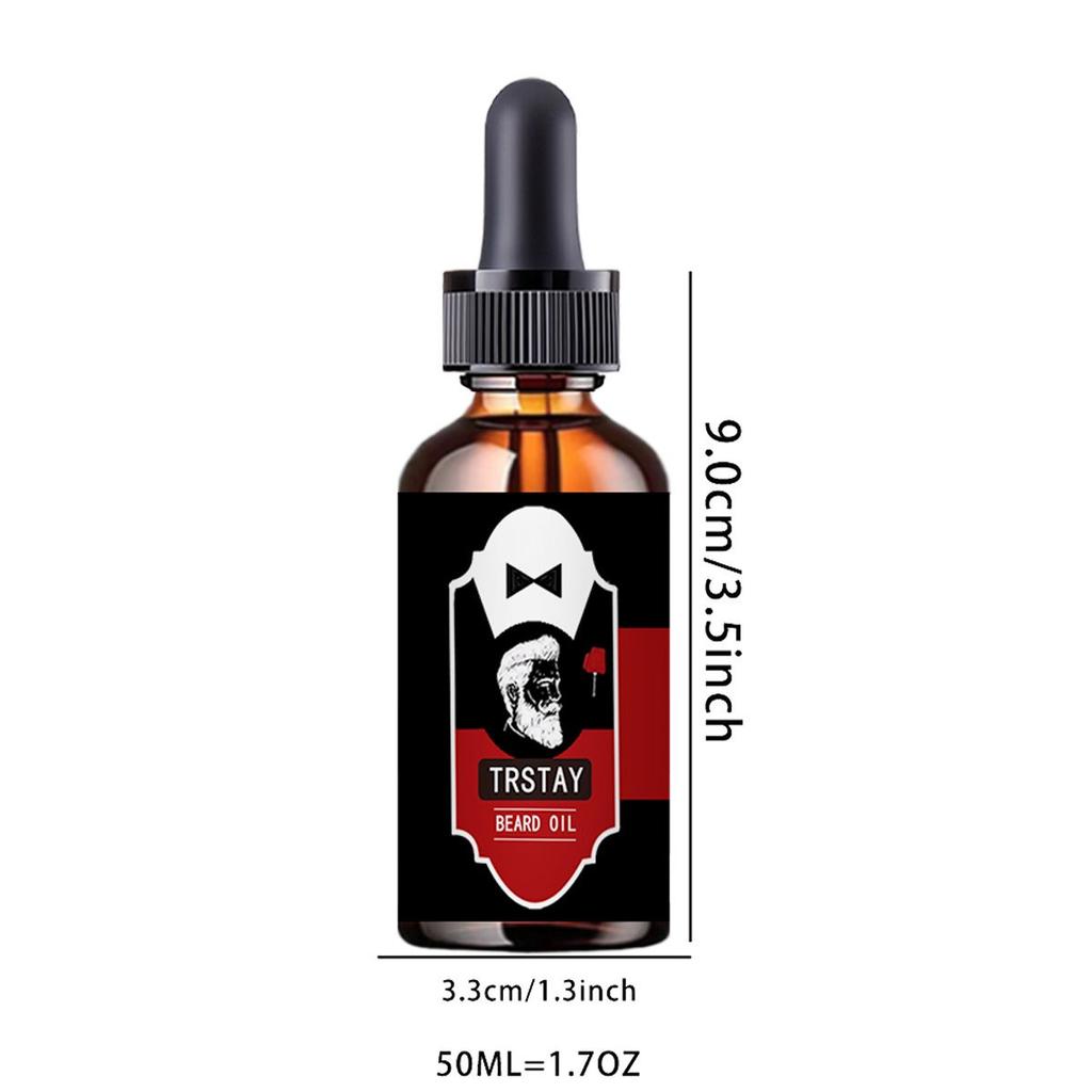 Men's Beard Growth Oil Fluid Nourishing Beard Chest Hair Growth Essential Oil Professional Brazilian Keratin Rosemary