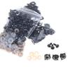100Pcs 12mm Plastic Eyes for Bear Animal Dolls Safety Type with 50Pairs Suitable for Professional DIY Craft Making