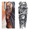 Autocolant de tatuaj temporar de culoare mixtă, rezistent la apă, artă corporală