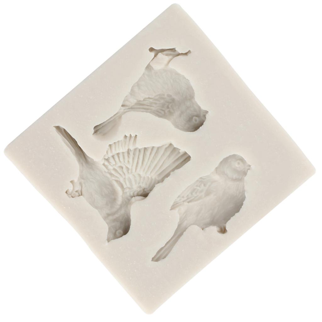 3D-Vögel-Silikonform zum Selbermachen, Schokolade, Gumpaste, Cupcake-Topper, Fondant, Kuchendekoration, Werkzeuge, Süßigkeiten, Harz, Tonform