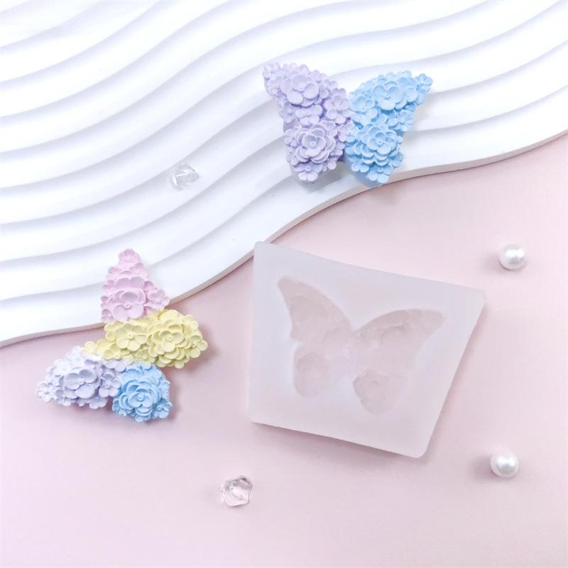 Flower Butterfly Silicone Molds for Baking DIY Epoxy Resin Crafts Hanging Decoration Aromatherapy Mold Candle Making Supplies