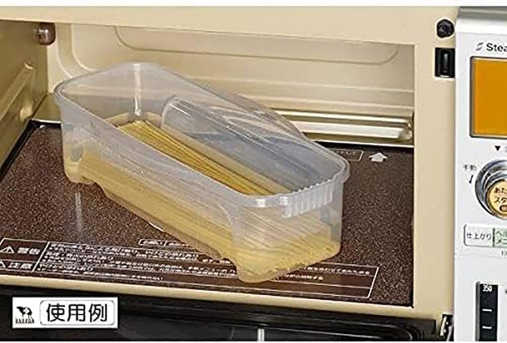 NEIGHBOR CLOWN Microwave de Pasta Pasta in the Microwave Made in Includes RC Sticker [Boil Microwave] Cooker, Time-Saving Cooker, 1.3L, Japan,