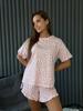 European & American Leopard Print Pajama Set: Loose Short Sleeve Top & Shorts for Women (2025 Collection)