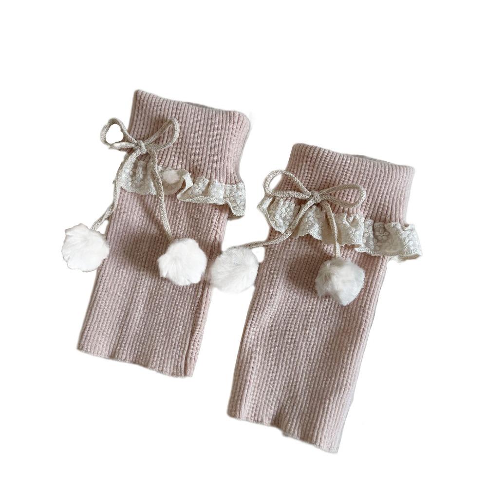 JK Lolita Leg Warmers Women Y2K Winter Leg Cover Comfortable Knitted Leg Warmer  Girls Lady