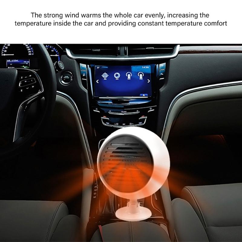 Quick Heat Car Space Fan Heater, 12V Portable Auto Heating Coolers with Overheat Protection for Cozy Driving Experience