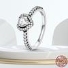 925 Silver Stackable Infinite Heart Daisy Flower Ring for Women Original Silver 925 Rings Brand Jewelry Gift