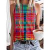 Fashionable geometric rainbow 3D printed vest