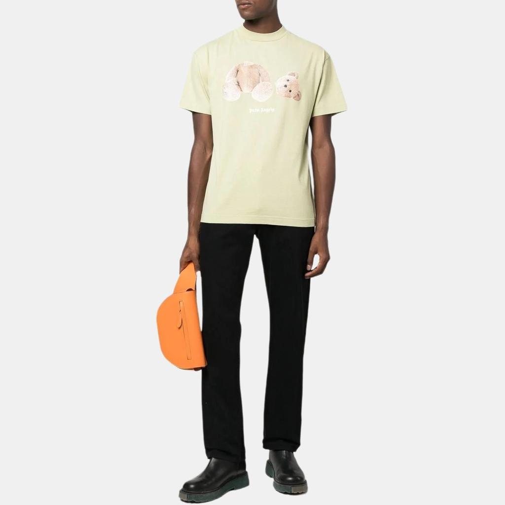 Palm Angels Bear Classic Tee 'Mint Brown' Men's PMAA001F22JER0055160