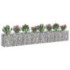 Gabion Raised Bed Set 2 Pcs Silver