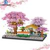 Purple Blossom Sakura Tree Micro Mini Building Blocks Toys Perfect Gift Multiple Styles Office & Home Decor Challenging Bricks