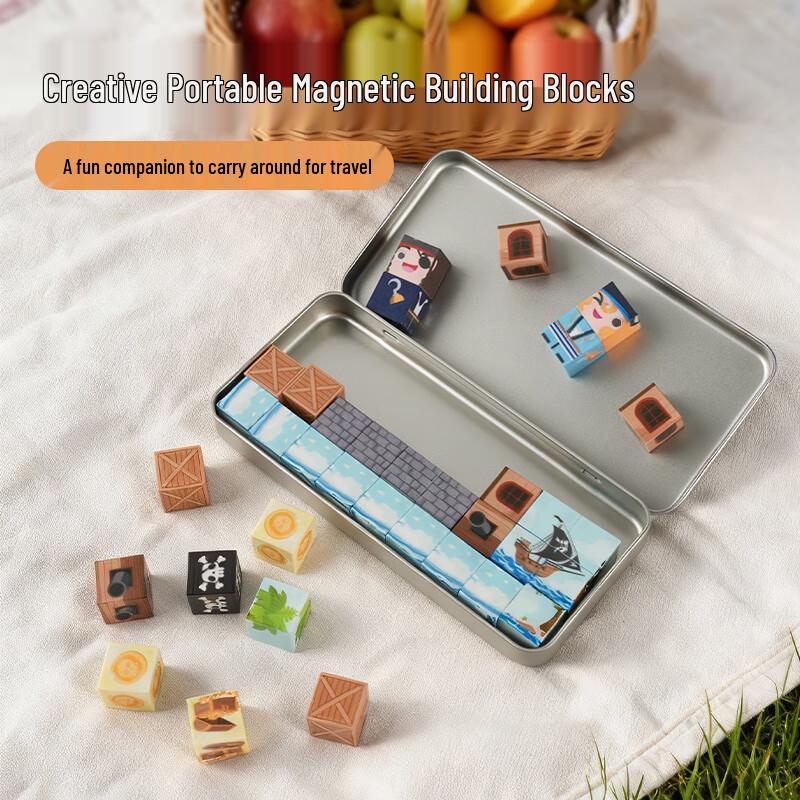 Bmag Portable Magnetic Building Blocks & Tiles for Kids