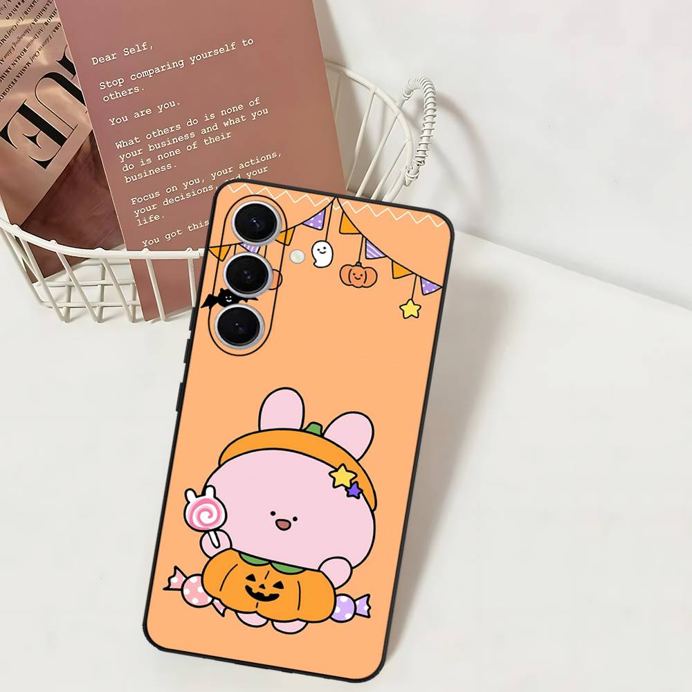 Asamimichaan Asleep Cute Asamimi Phone Case For Samsung S 24 Fe 25 Ultra Plus 20 Lite 21 30 22 23 24 22 Ultra 5G Fundas