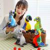 Perroquet en peluche réaliste et coloré, poupée éducative en peluche pour la maison, le bureau, la chambre à coucher, décoration pour enfants et adultes, cadeau de Noël