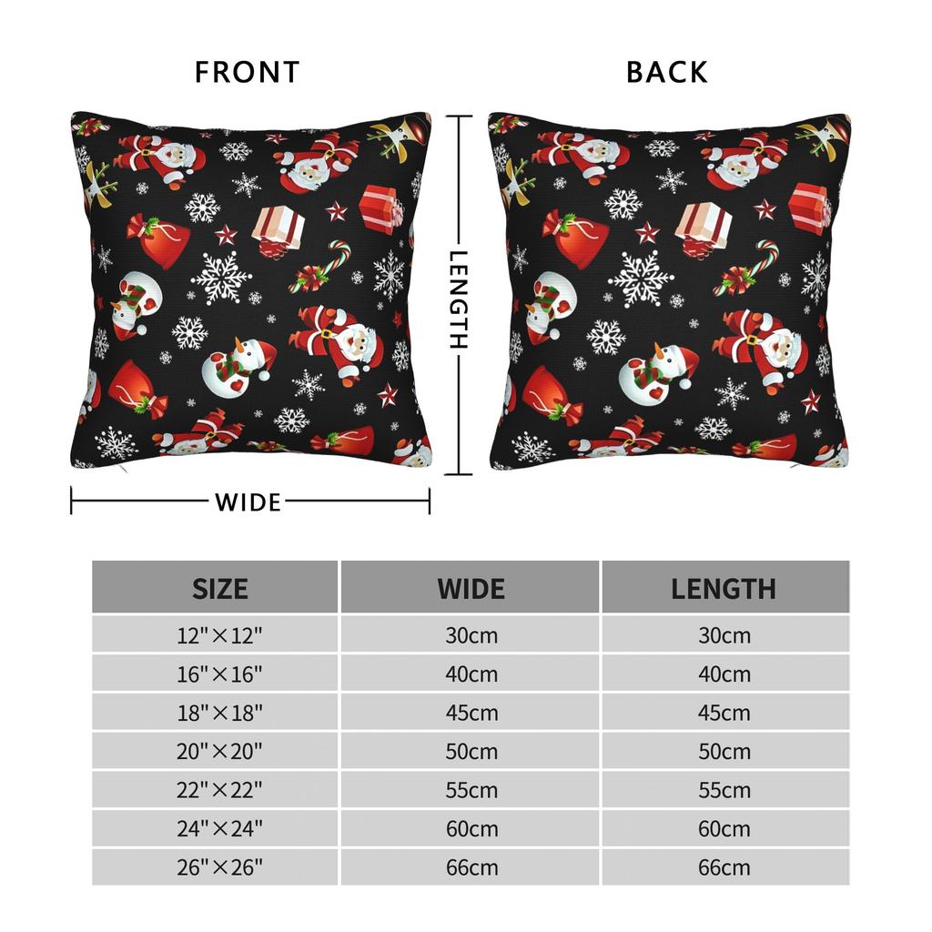 Festive Fun Christmas Pillowcases Fashion Pillow Case For Living Room Chair Soft Pillow Cover