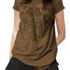 2023 European & American Halloween Skull Print Casual Women's Short Sleeve Sweatshirt Top