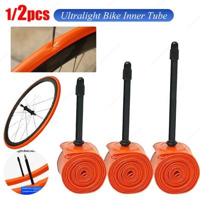 1/2PCS Ultralight 28g Bike Inner Tube 45/65/85mm Length French Valve  700X18 25 28 Road Bicycle TPU Material Tire Cycling Access