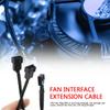 PWM 4pin Fan Extension Splitter Hub Cables Motherboard CPU 4 pin Y Splitter Cable Fan PC Case Fan Extension Adapter