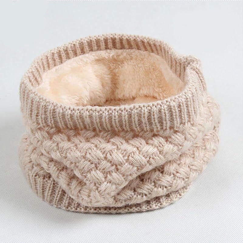 Used [New] [Laisve] Knit Snood with Fleece Lining for Women, Neck Warmer, Fluffy Scarf, Fur Stole, Soft, Thick, Warm, Plain, Cozy, Cold Protection,