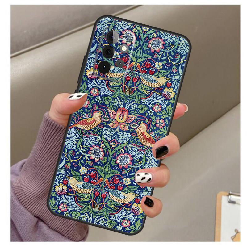 William Morris Strawberry Thief Case For Samsung Galaxy A35 A55 A15 A32 A12 A22 A52 A06 A54 A34 A14 A56 A36 A26 A16 A13 A53