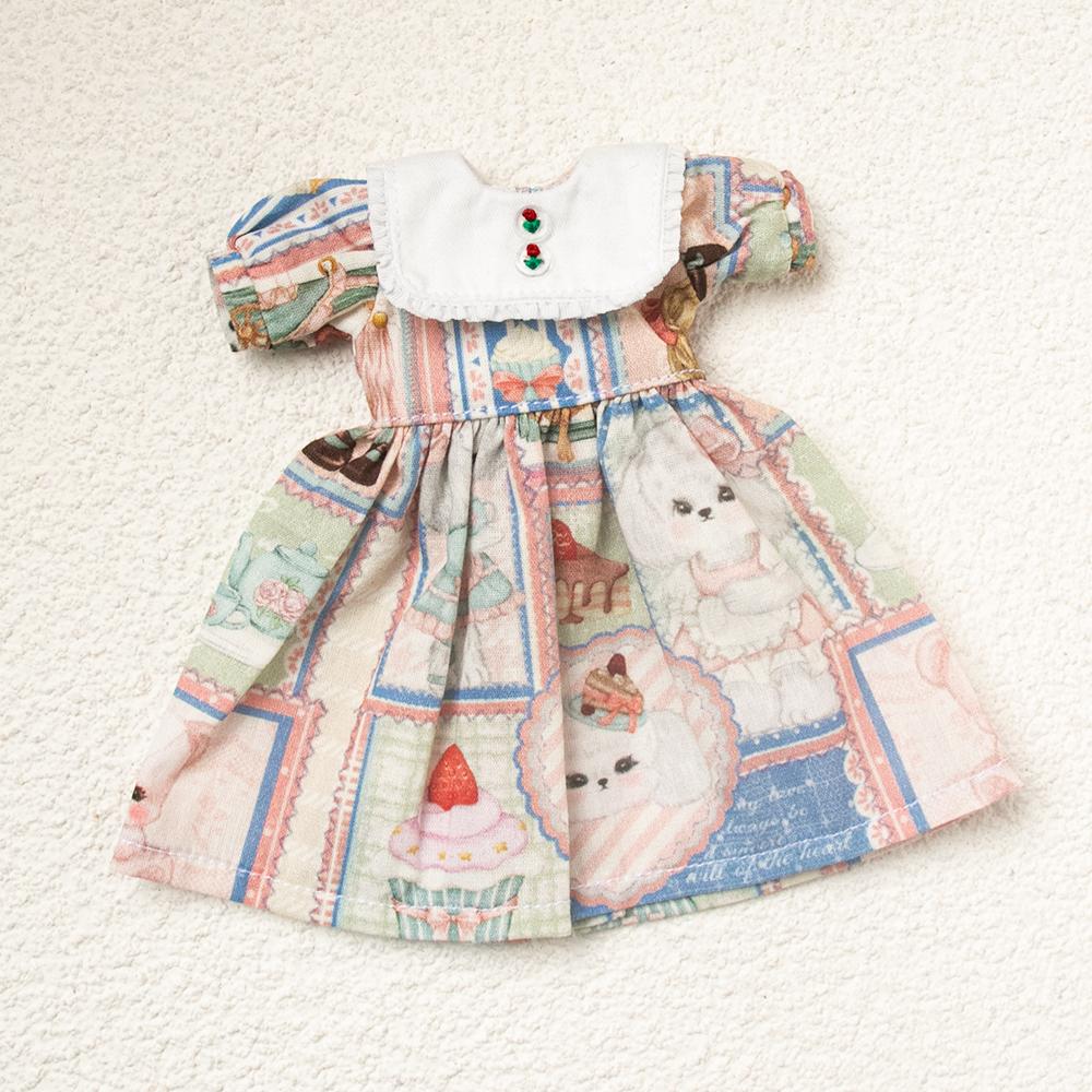 Blythe clothes Retro Floral Dress set Crop Top midi tulle Skirt Short Skirt for Licca Azones Ob22 2427 Ker YMY doll accessories