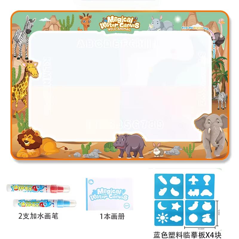 Übergroße magische Wassermalstifte Montessori-Spielzeug Lernmatte Schreiben Kinder Zeichnen Wiederholtes Graffiti-Malen Kinderspielzeug