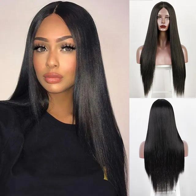 Long Straight White Cosplay Wigs Synthetic Wigs for Women 60 613 Blonde Grey Pink Black Color for Daily Party Lolita