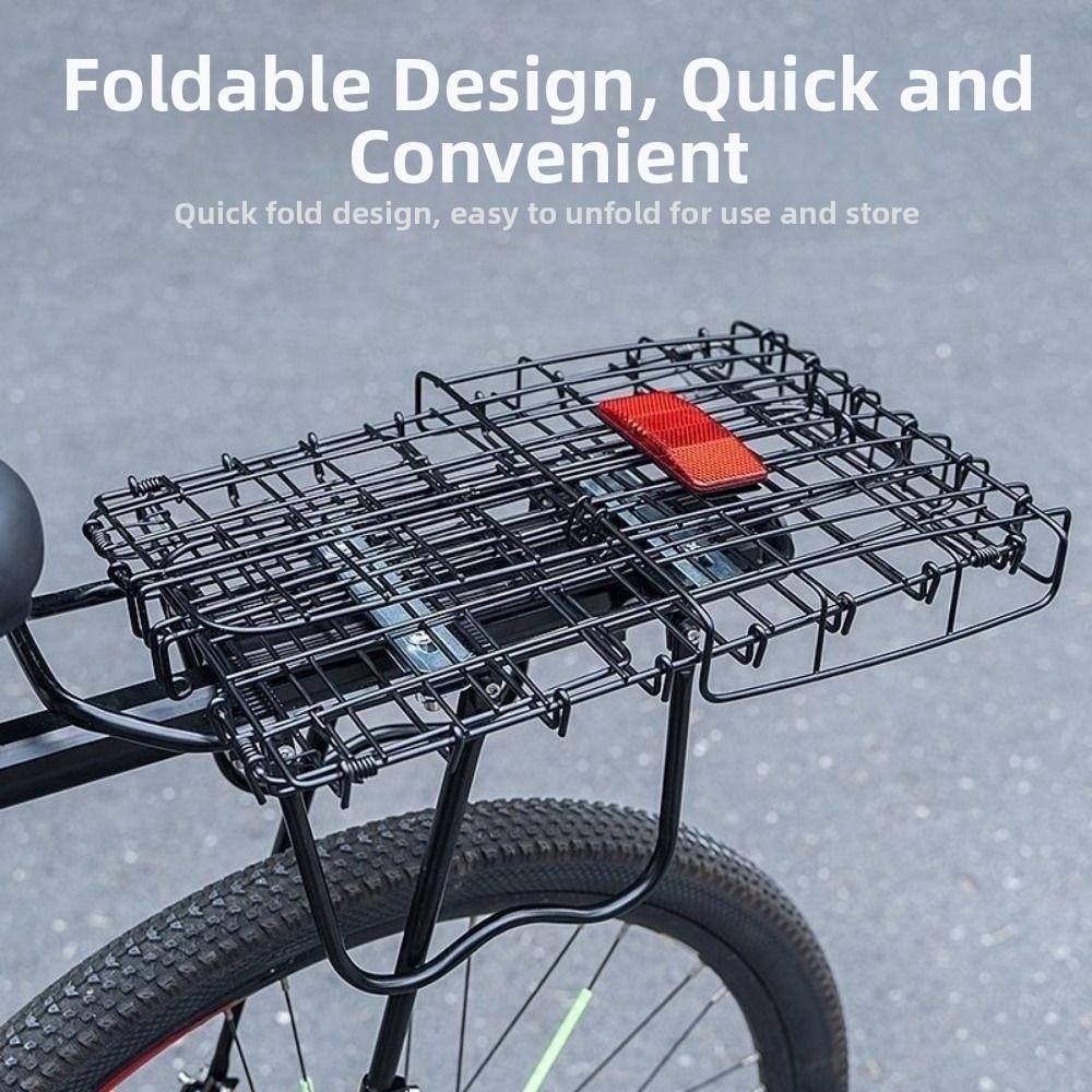 Portapacchi Posteriore Robusto per Mountain Bike Zaino da Ciclismo per Trasporto Accessori per Biciclette Pieghevoli per Bambini