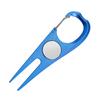 Golf Divot Repair Tool Aluminum Alloy Green Fork with Magnetic Ball Marker Golf Accessories for Men Women Golfers