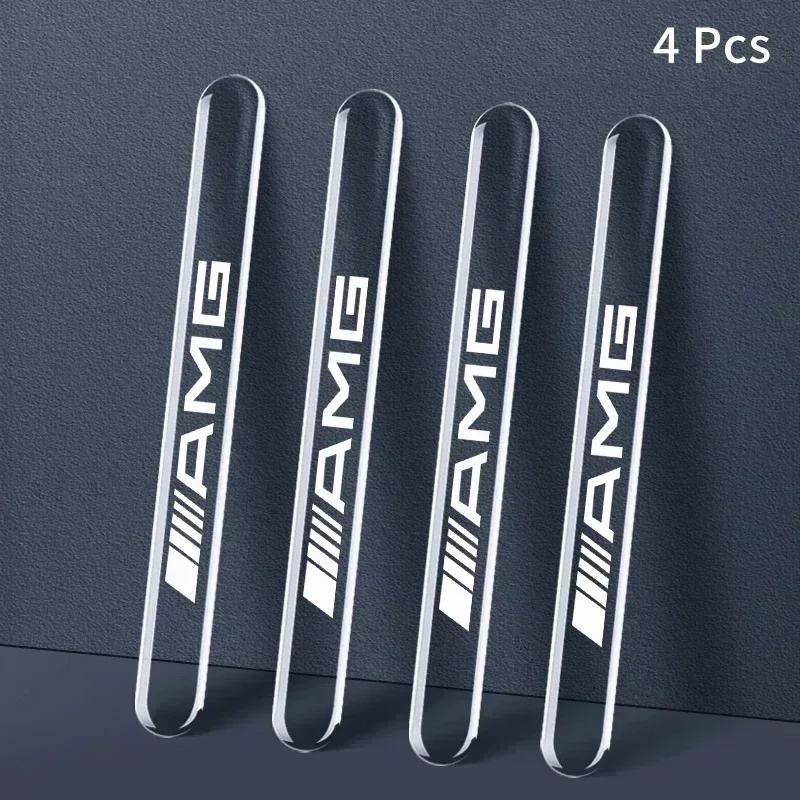 DQQ3 4pcs/set Car Door Bowl Handle Protector Stickers Transparent Anti-scratch Film for Mercedes Benz W211 W204 W210 W203 CLA GLA