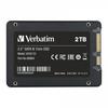 Dysk SSD wewnętrzny Verbatim Vi550 S3 2TB 2,5" SATA III czarny