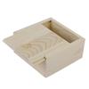 Natural With Slide Top Card Keeper Wooden Box Storage Box Beads Container Jewelry Organizer Case