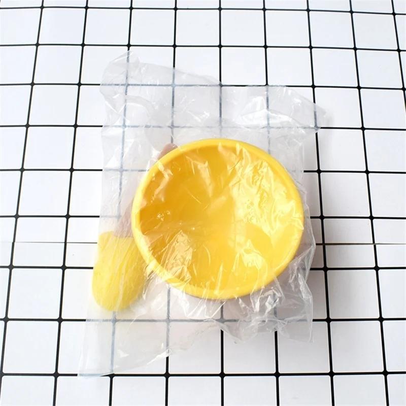 Iskrembollesett Dobbeltlags plastkopp Kreativ miksebolle Iskremkjegleform DIY Iskremverktøy Iskrembolle Skje