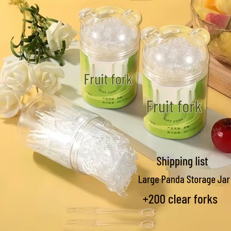 Disposable Transparent Plastic Fruit Forks