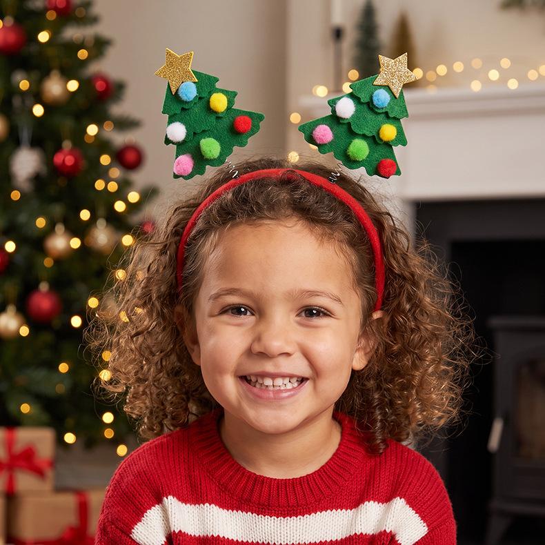 Christmas Party Headband, Elf Leg & Antler Cartoon Hair Hoop for Adults & Kids