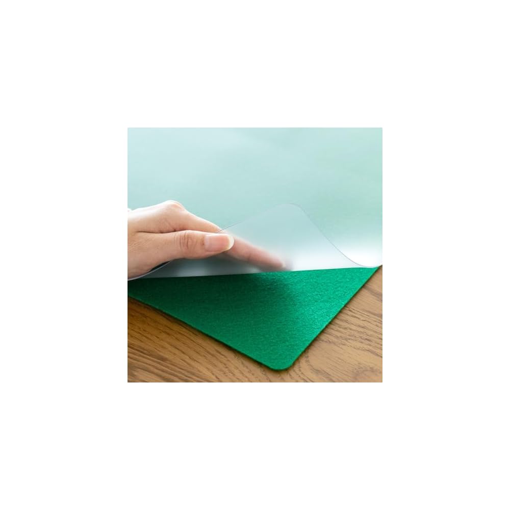 Plus Desk Mat, Mouse Compatible, with Underlay, Economy Type, Multiple Sizes, Curl-Resistant, Ink