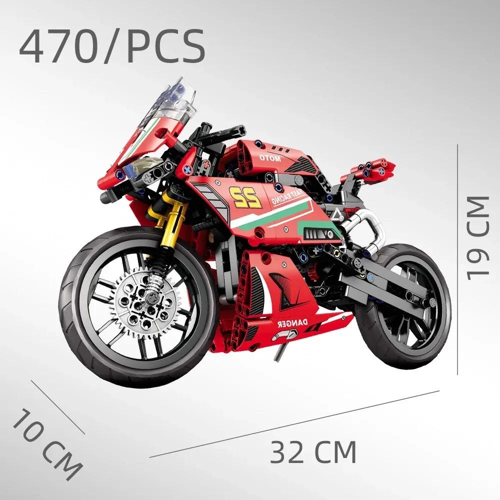 City Tech Motorcycle Car Model Building Blocks City Sports Rapid Racing Motorbike Model Bricks Toy For Childrens Gift