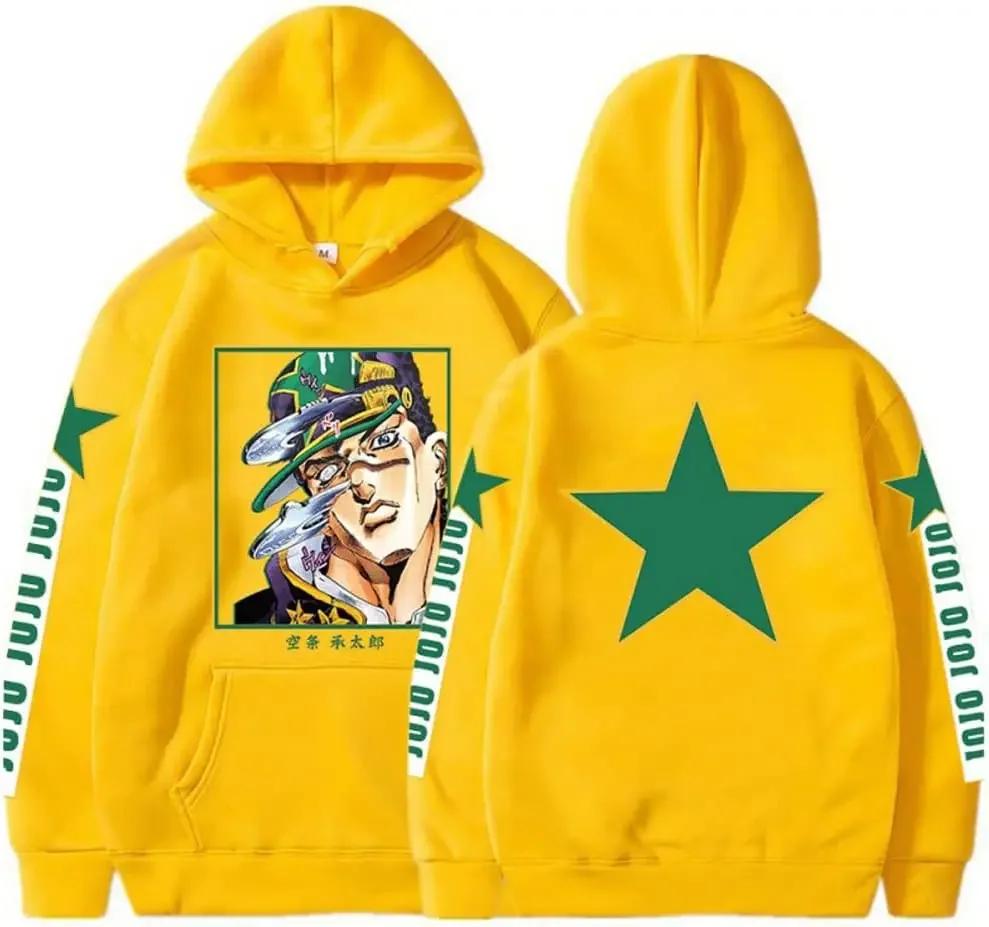 Unisex Kujo Jotaro Hoodie Jonathan Joseph Sweatshirt Pullover JoJo Langarm Anime Hoodie