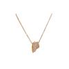 French Light Luxury Gold-Plated Zirconia Luck Pendant Necklace, Cool Style, Color-Preserving Simple Collarbone Chain