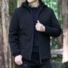 Autumn and Winter Men's Fleece Hooded Jacket Outdoor Windproof Warm Cold Casual Simple Men's Jacket