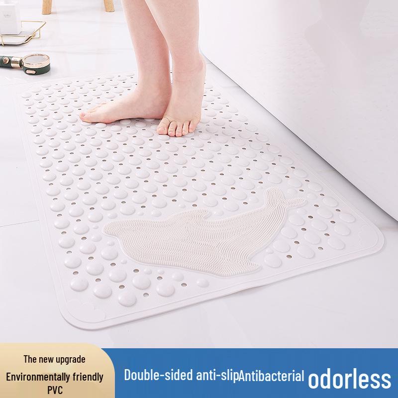 PVC Non-Slip Bathroom & Shower Mat - Water-Resistant for Home, Hotel, Pool, Toilet, Floor.
