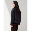 Warme Retro-Jeansjacke für Damen mit Federdaunen-Patchwork