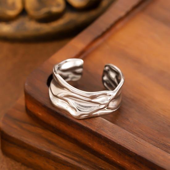 Adjustable Ring Lightweight Comfortable To Wear Anti-Oxidation Open Ring Exquisite Craftsmanship Niche Style Ring for