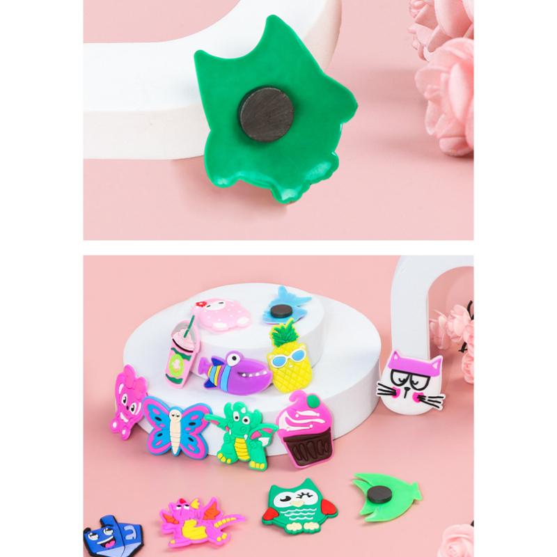 Cute Cartoon Refrigerator Sticker Pvc Soft Plastic Home Decoration Magnet Sticker Gift Refrigerator Magnet Sticker