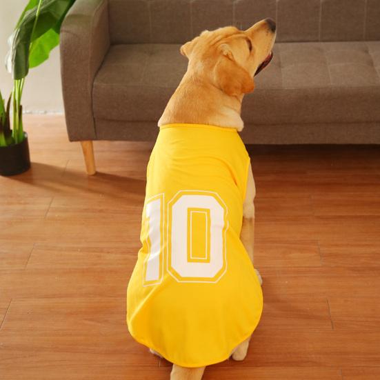 Yousheng Summer Dog Clothes Comfortable Breathable Thin Outfit Medium Large Dog Sport Vest Shirt for Summer Outdoor