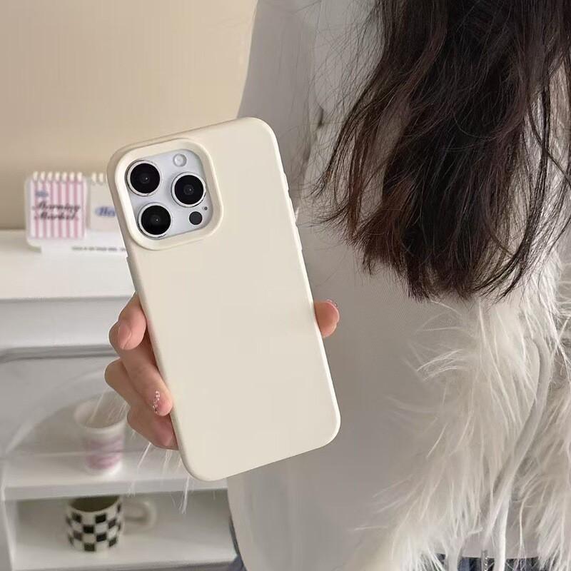 Slim TPU Phone Case IPhone 12 To 17 Series Shockproof Soft Cover In Solid Colors Minimalist Design Daily Use