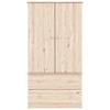 ALTA Kleiderschrank 90 x 55 x 170 cm Massivholz Kiefer