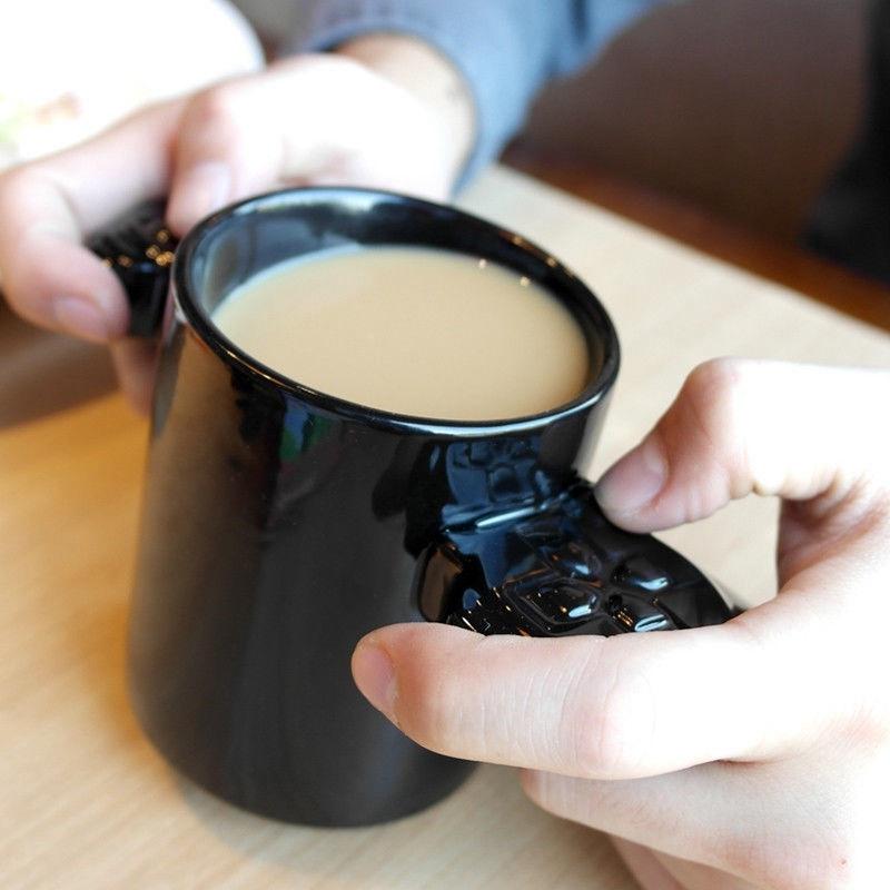 Creative Coffee Cup Svart Game Cup Keramisk Vannkopp Krus Tekopp Kaffekopp