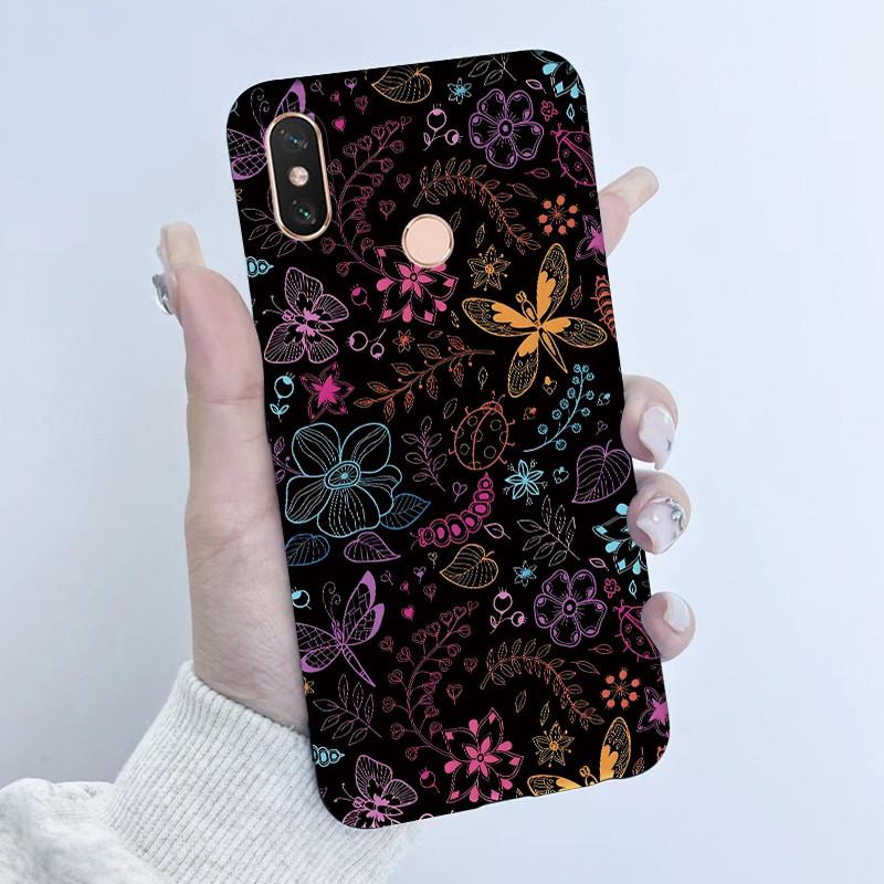For Xiaomi Mi Max 3 Case Back Cover New design Butterfly Flower Girl Painted Candy Color Soft Silicone Shells For Mi Max3 Capa
