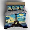 Eiffel Tower, Swirled. Bedding Duvet Cover Sets Duvet Covers Pillowcases Gifts (1 * Duvet Cover 2 * Pillowcases, Without Duvet Insert)