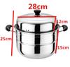 CAKEHOUD Multifunctional Large-capacity Cooking Pot For Household Stainless Steel Two-layer And Three-layer Thick Steam Soup Pot